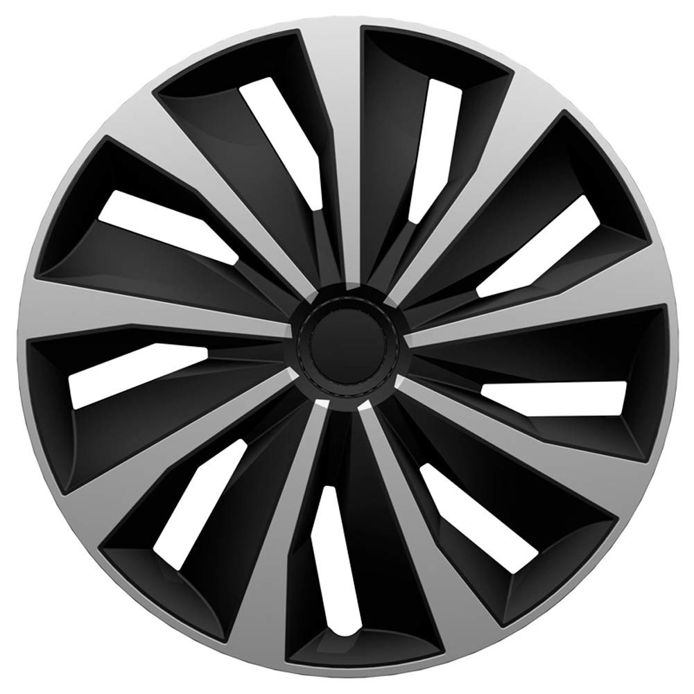 AutoStyle Set of 4 wheel covers Grip 14-inch silver/black