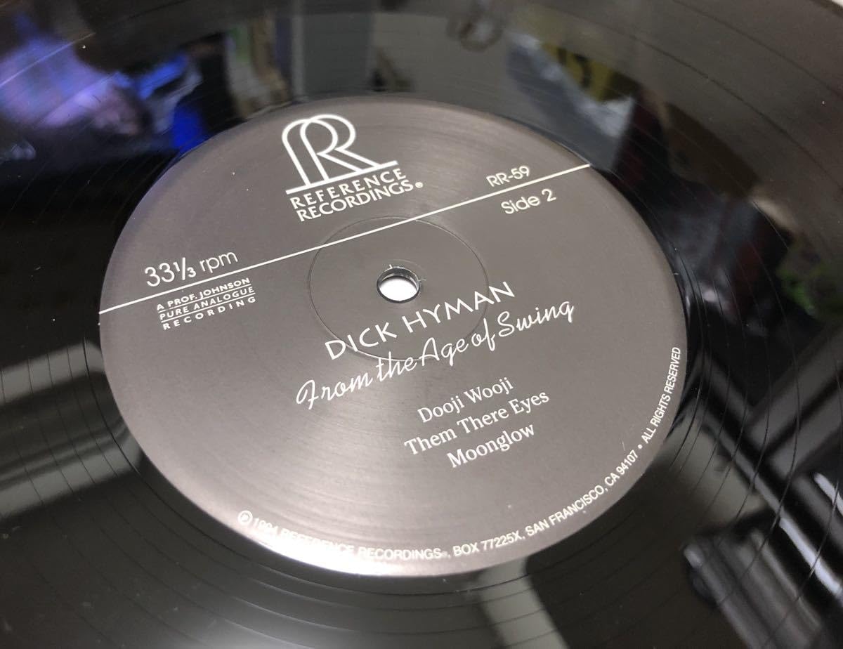 米2discs LP Dick Hyman From The Age Of Swing RR59 REFERENCE /00660 Dick Hyman, Dick Hyman, Will Hudson, Maceo Pinkard, Vernon