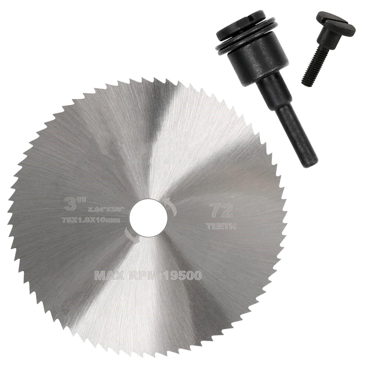 NEFLUM Mounting Mandrel for Cut-Off Wheels with 3/8" & 1/4" Arbor Hole for Type 1 HSS Saw Blade 1/4" Shaft for Die Grinder Rotary Tool