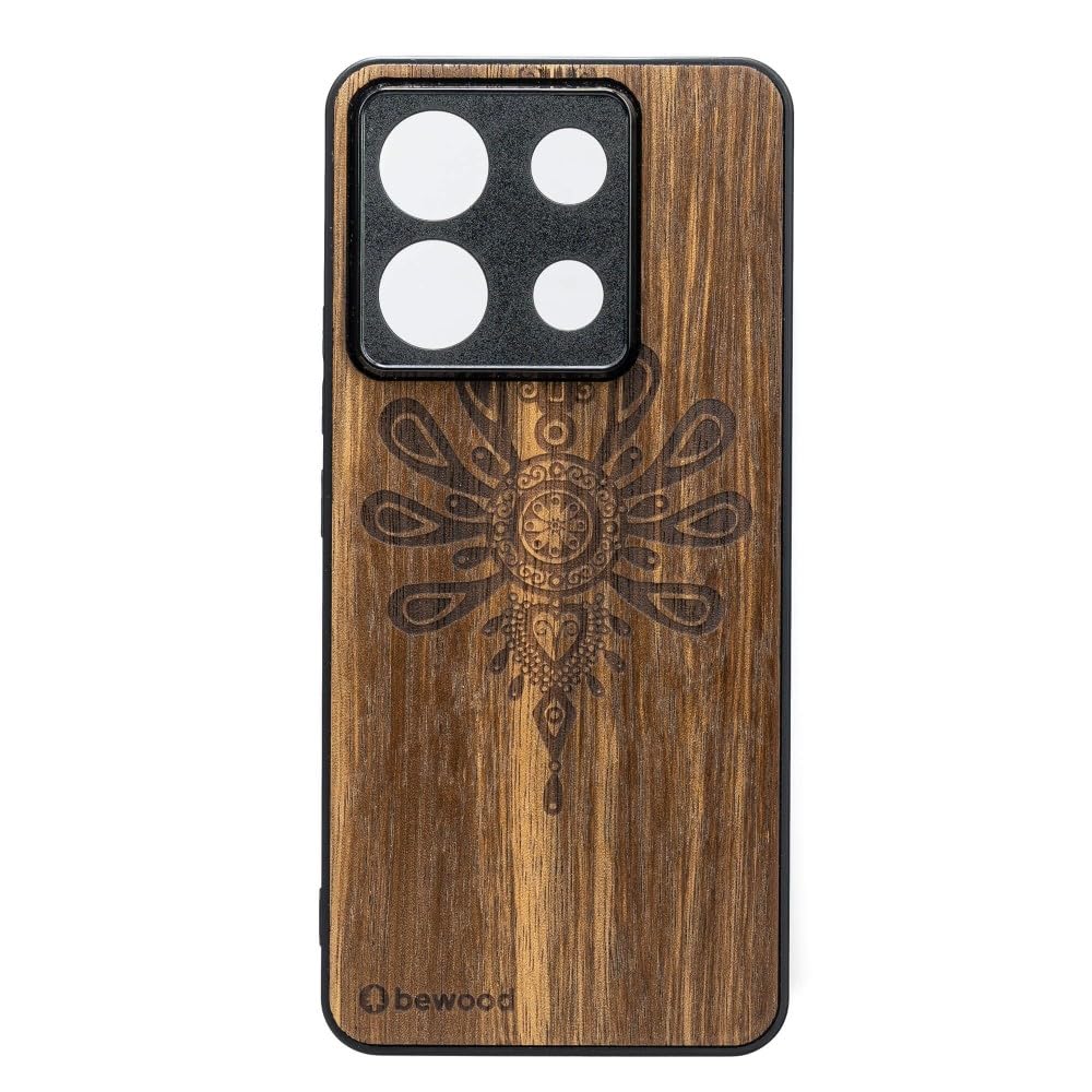 Coque de protection en bois pin cembro antichoc compatible Qi - 3