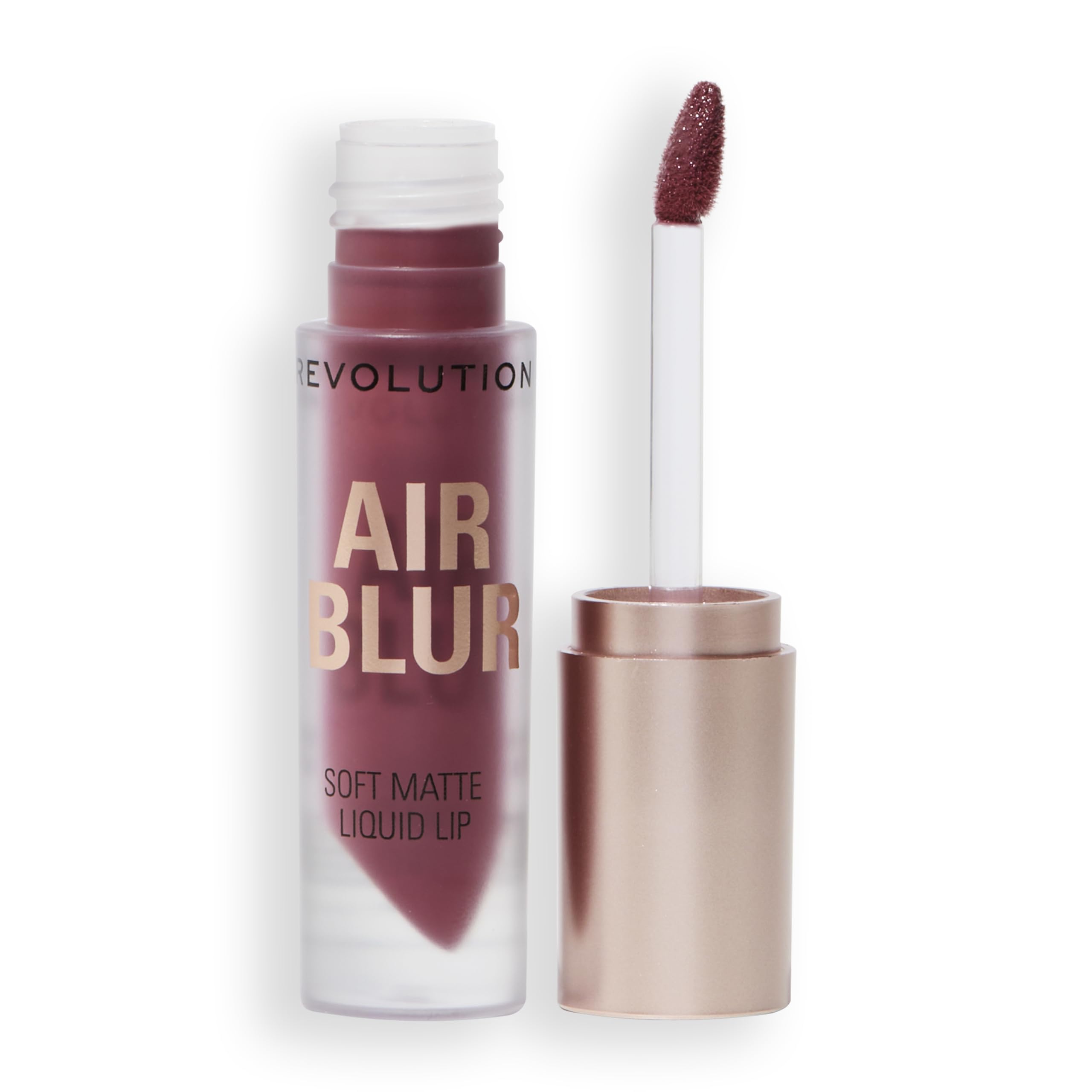 Revolution Air Blur Matte Liquid Lipstick- Black Cherry | Bold Color, Soft Focus Finish | Lightweight, Non-Drying, Trans