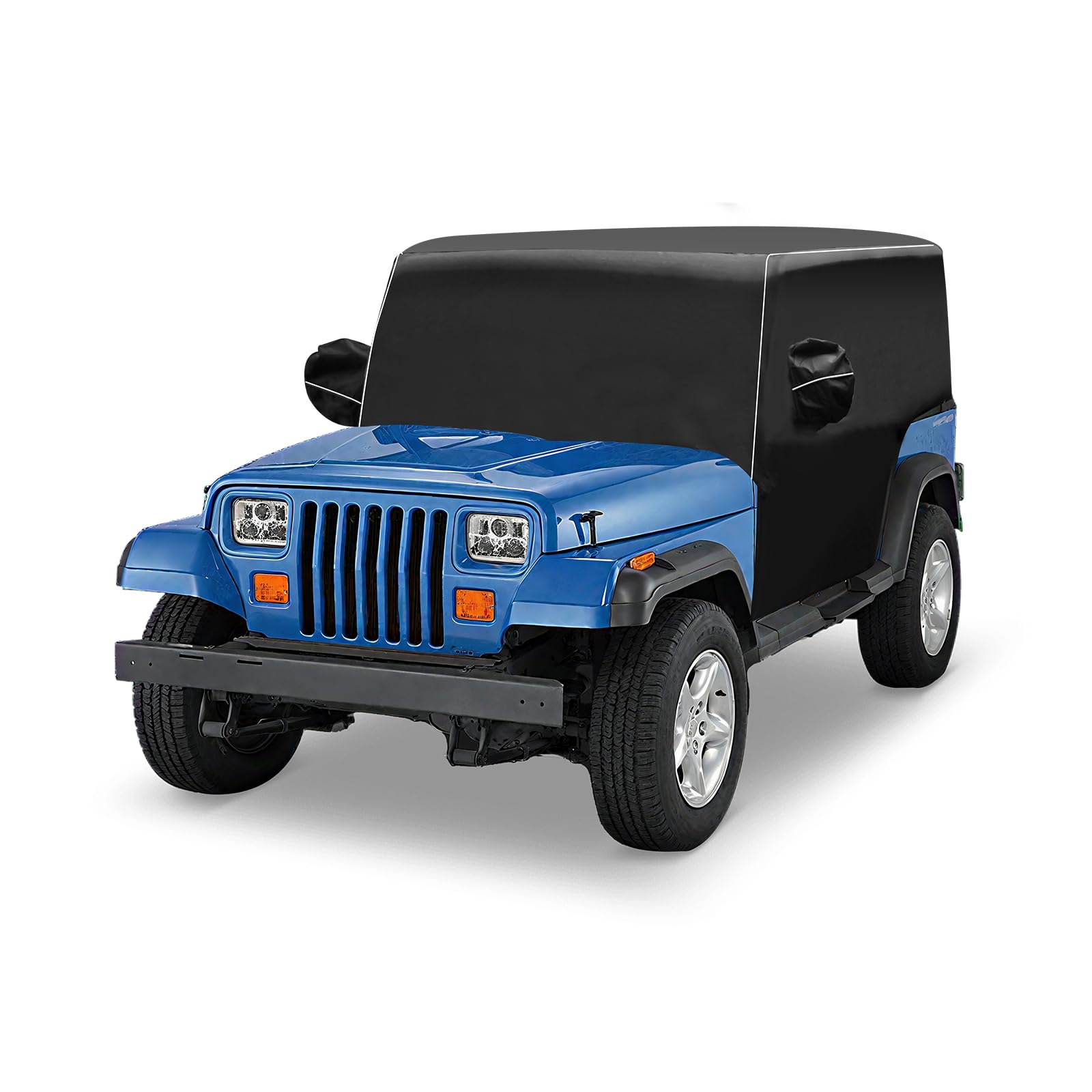 Cab Cover 600D Oxford Windproof Sunshade Cover Compatible with 1987-1995 Jeep Wrangler YJ 1997-2006 Jeep Wrangler TJ