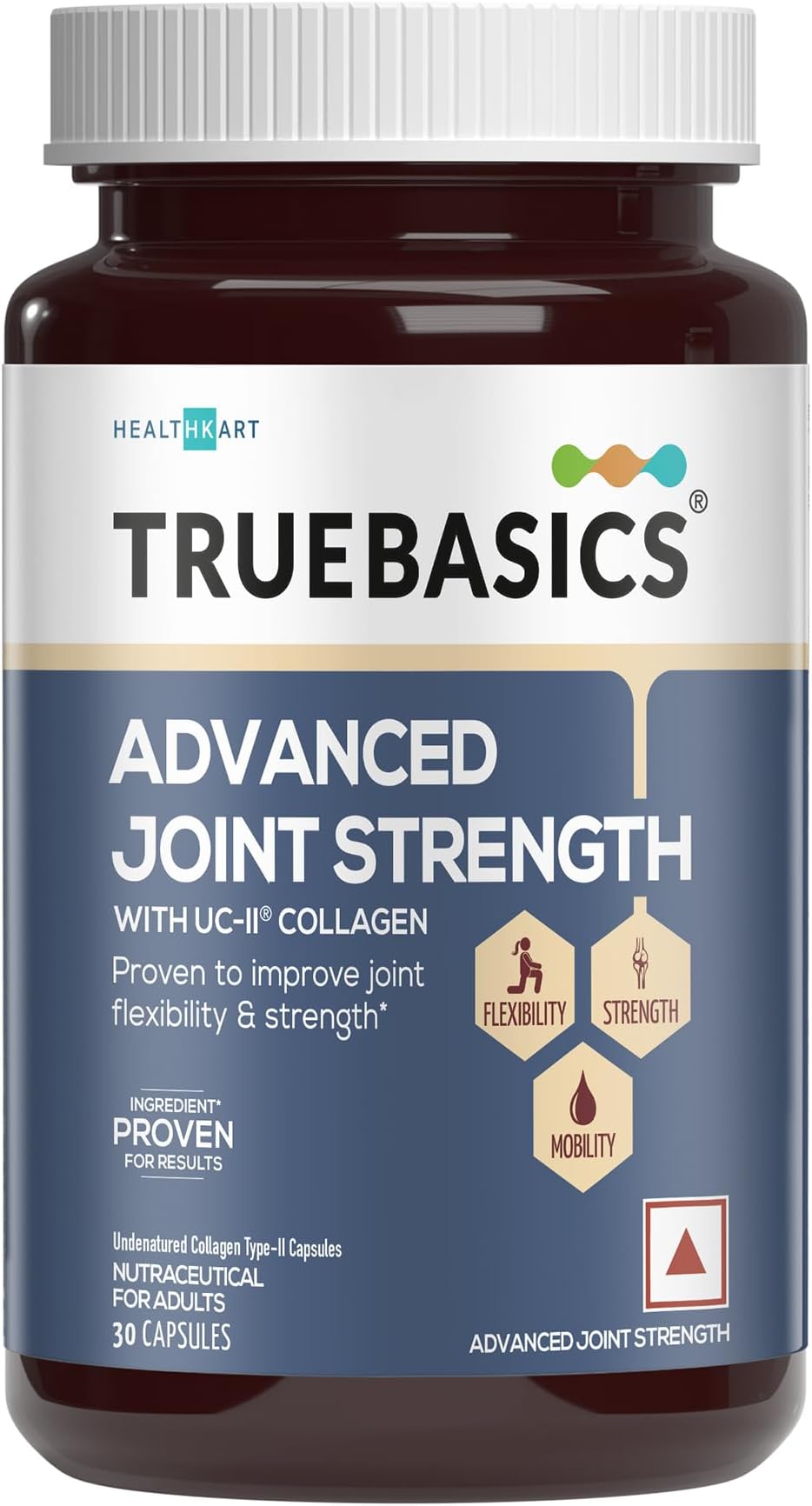 TrueBasics Advanced Joint Strength with UC-II Collagen 40mg (30 Capsules) | For Joint Strength, Flexibility & Mobility