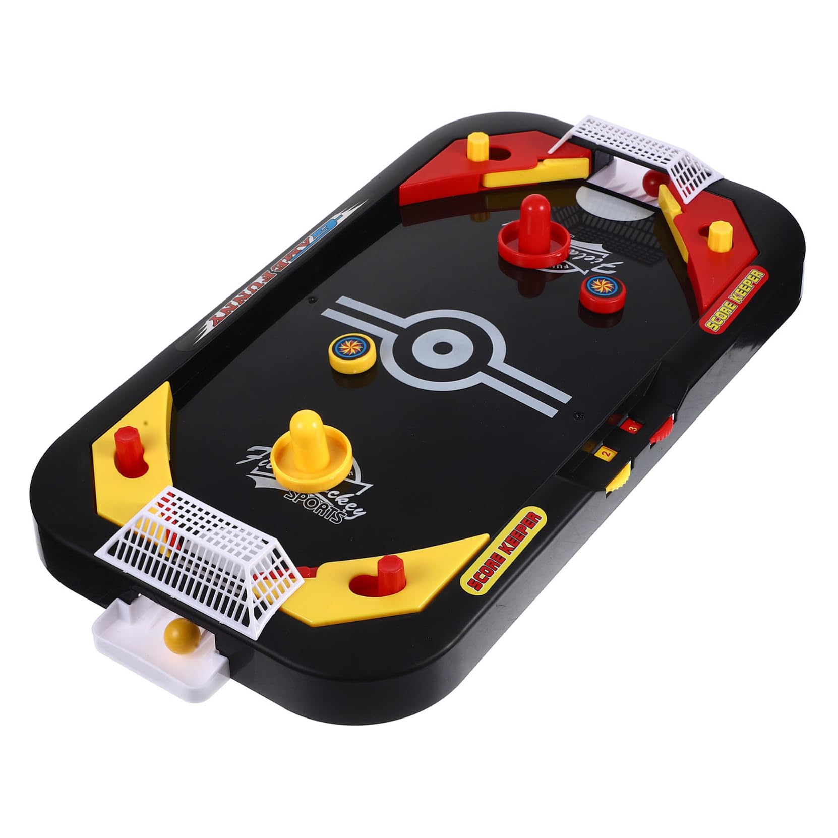 Stobaza Mini Hockey sur Glace de Table Éducatif Noir pour Enfants