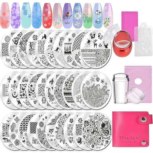 Biutee Nail Art Stamping, Estampacion Uñas 30 Placas de...