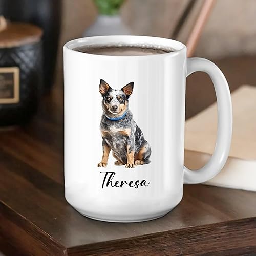 Miniatura 53 de Taza de cerámica personalizada para perros Chow Chow Chow, taza de café con nombre personalizado Chow Chow, regalos para los amantes de los perros