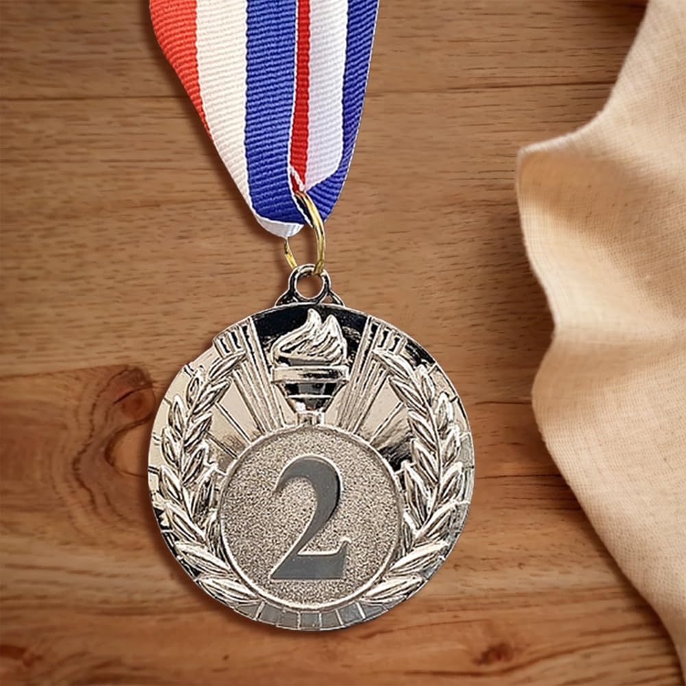 5 cm Medaglia d'oro/Argento/Bronzo Premi Sportivi con Nastro al Collo Medaglie del Vincitore in Metallo Medaglie della Competizione for la Gara di Festa di Talent Show