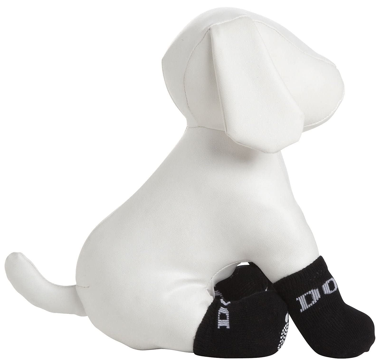 Pet Life Anti-Slippage Dog Socks - Pet Socks with Rubberized Micro Grips for Premium Traction - Set of 4 Socks for Dogs