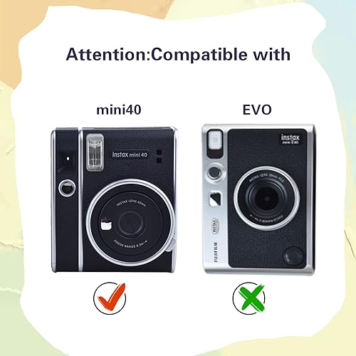 Miniatura 8 de MUZIRI KINOKOO Instax Mini 40 - Funda transparente compatible con cámara instantánea Fuji Instax Mini 40  Polaroid Mini 40 - Carcasa rígida de PVC