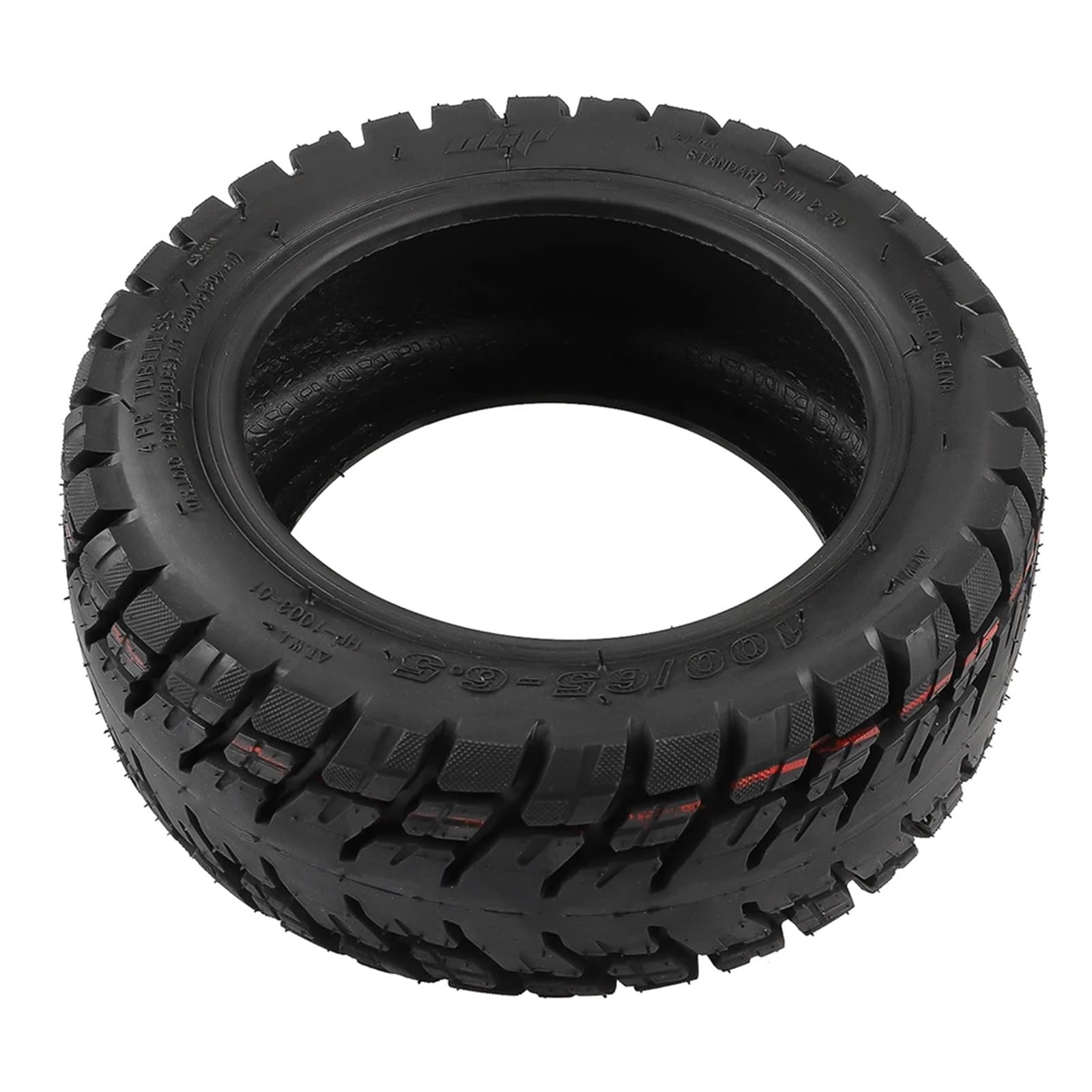Gomme Monopattino Elettrico,Pneumatico Solido Pneumatico Tubeless 11" 100/65-6.5 Allargato E Ispessito Per Scooter Elettrico, Ruota Fuoristrada Antiscivolo