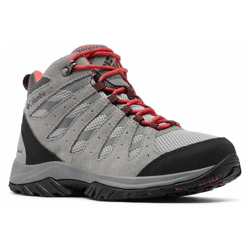 Columbia Redmond 3 Mid Wp, Scarponi da trekking ed escursionismo impermeabili a vita media Donna, Steam Red Coral 2025, 41.5 EU