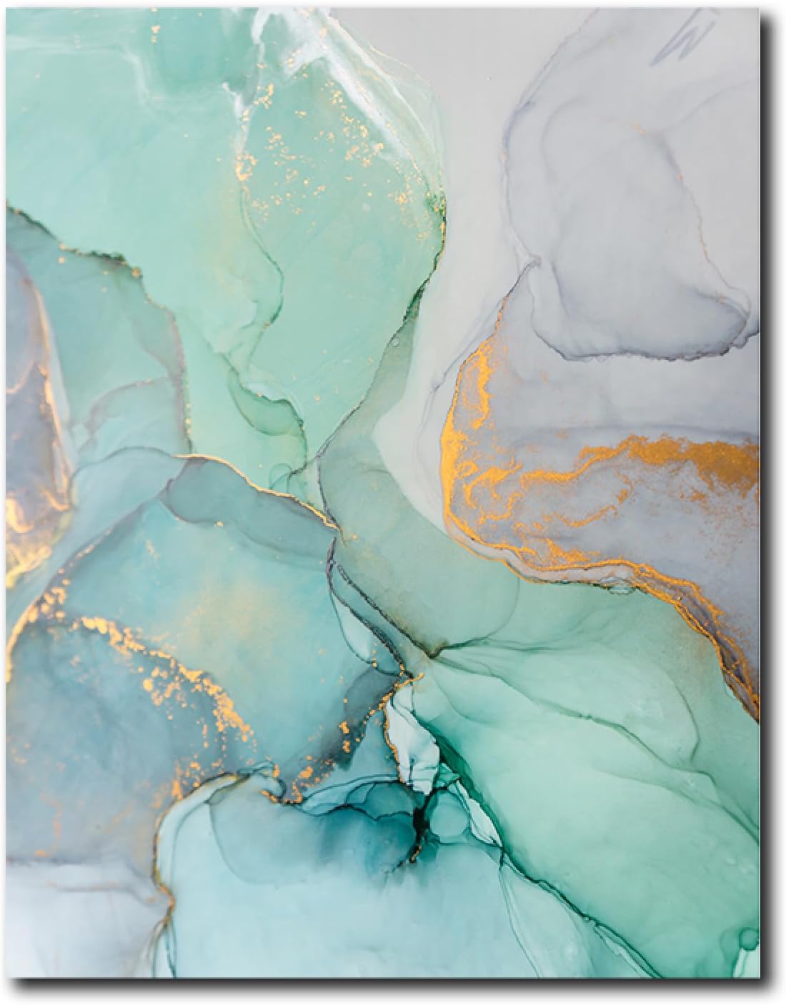 IEUUUA Marble Patterned Abstract Wall Art, Set of 3 Prints Nordic Decorative Painting Textured Wall Art For Home Decoration 60x90cm(24x35in) with frame