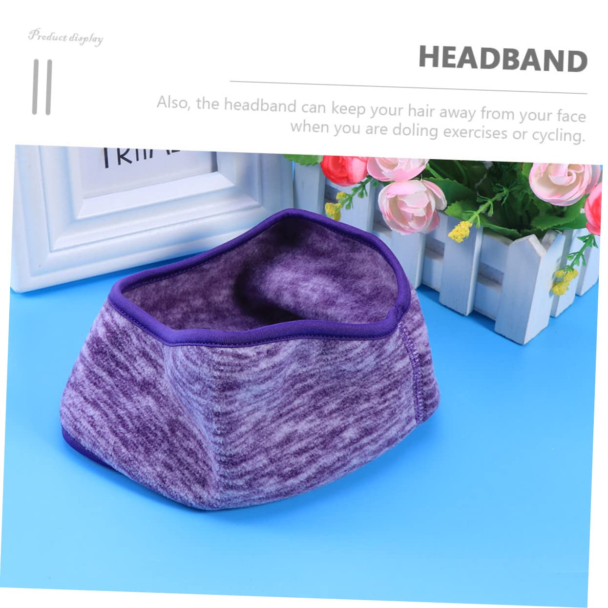 Mipcase 3sets Fleece Ear Warmer Headband Headband for Winter Warm and Comfortable Head Muffs for Sports 2pcs*3