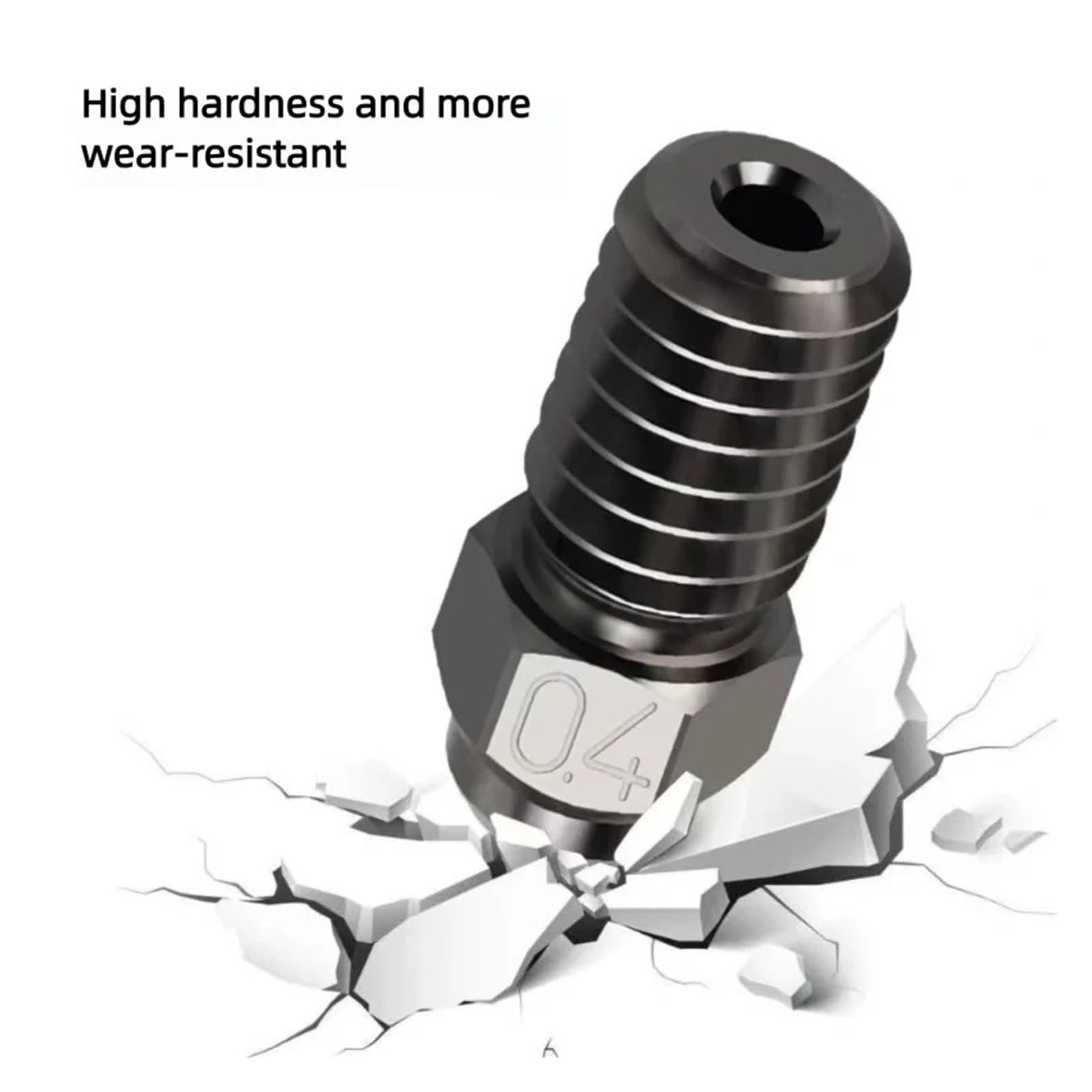 Dysza do drukarki 3D wykonana w całości z metalu, Dysza drukarki 3D do Ender 3/5/7/V3/SE/S1/Spider 0,2-1, mm opakowanie różnych materiałów 3/5/10 sztuk(Copper 10PCS,1.0mm)