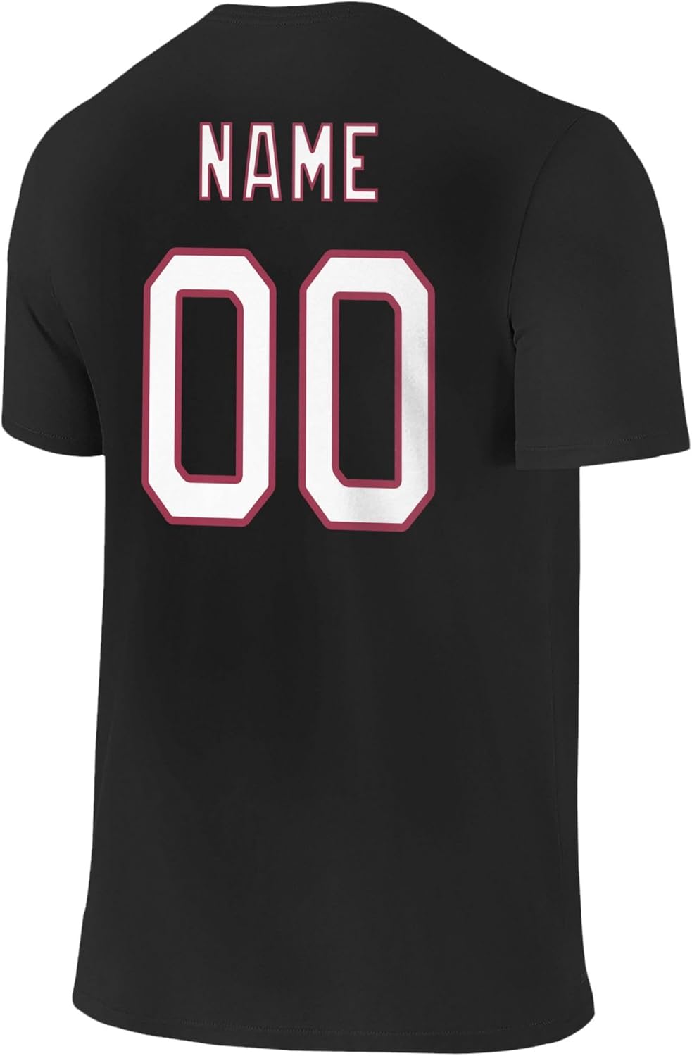 Custom Football T-Shirt Black, Personalized Name & Number, Printed in USA Ship Next Day, Gift for Men & Women - Image 5