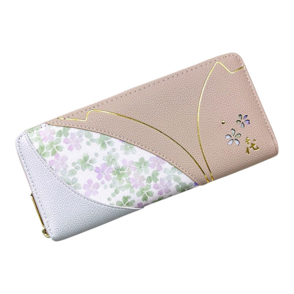 Amazon | [K-PARTS] 宇野千代 藤さくら ラウンドファスナー長財布 桜 