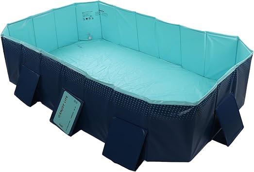 BROLEO Backyard Pool, Thick Multipurpose Portable Ample Space Foldable Swimming Pool for Outdoor 2.6m / 8.5ft, BROLEO08omegf3wk-12