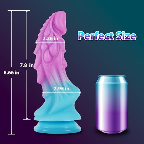 Miniatura 3 de Jupupoxo Juguetes sexuales realistas con consolador monstruo consolador anal grande de 8.66 pulgadas con fuerte ventosa para jugar con manos libres,