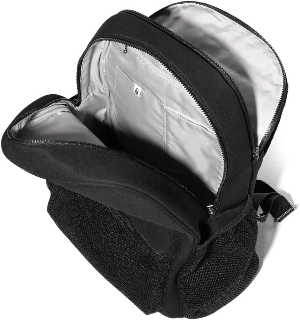 Baggallini On The Go Laptop Backpack Black Neoprene One Size