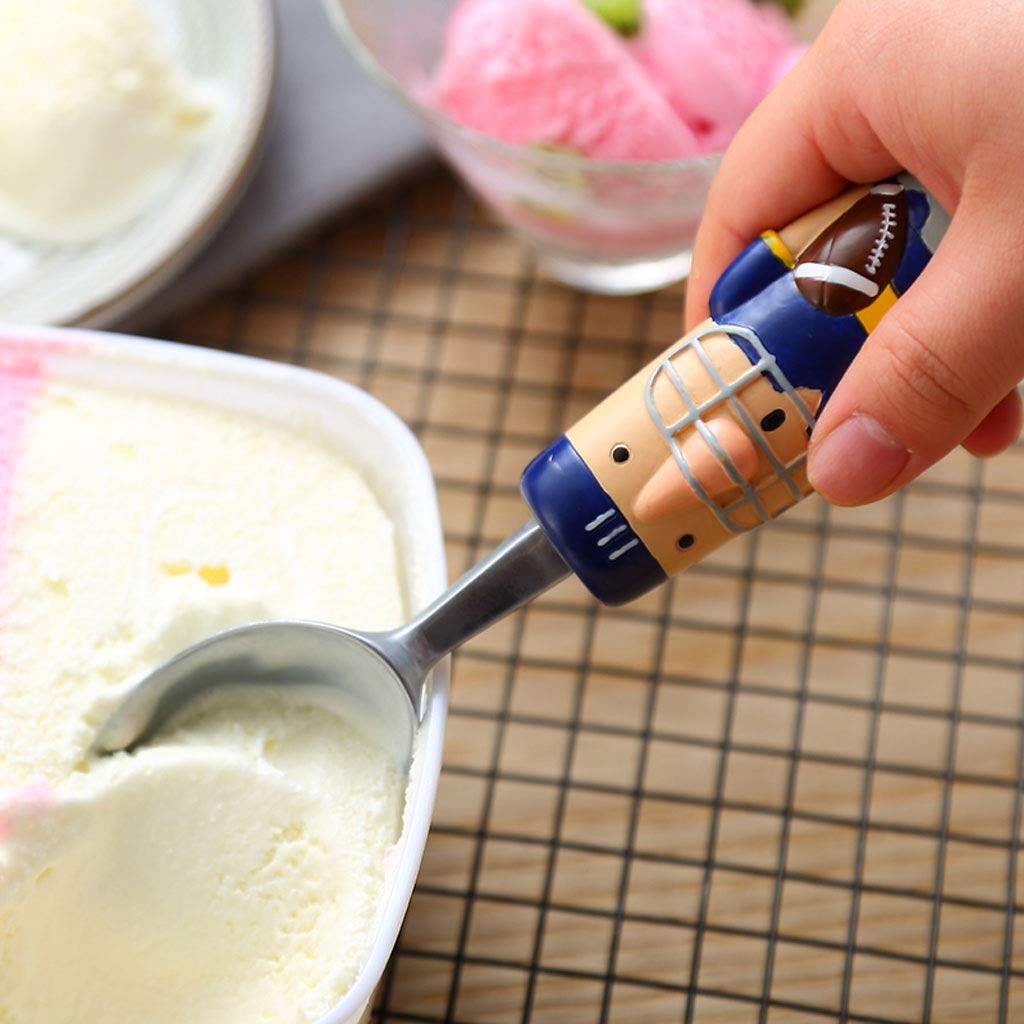 Cuillère à dîner Scoop Crème Glacée 4 Scoops De Crème Glacée Auto-fondue Scoops Mignon Cuillères durables