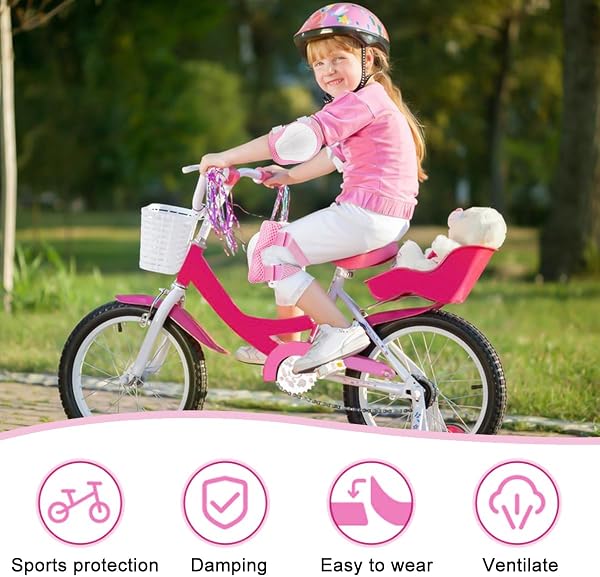 Protezione Kit per Bambini 6 in 1 Protezioni Skateboard Bambino Set di Ginocchiere Protezioni Ginocchiere Gomitiere Tutore Polso Set per Ragazze Ragazzi Skateboard Bicicletta Pattinaggio Monopattino - 4