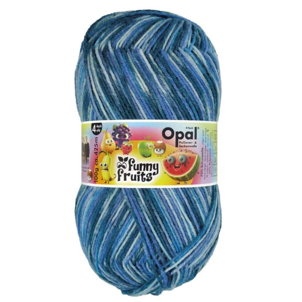 Opal - Opal Funny Fruits 11411 (425m) 4-Ply Durable Sock Yarn - 1x100g