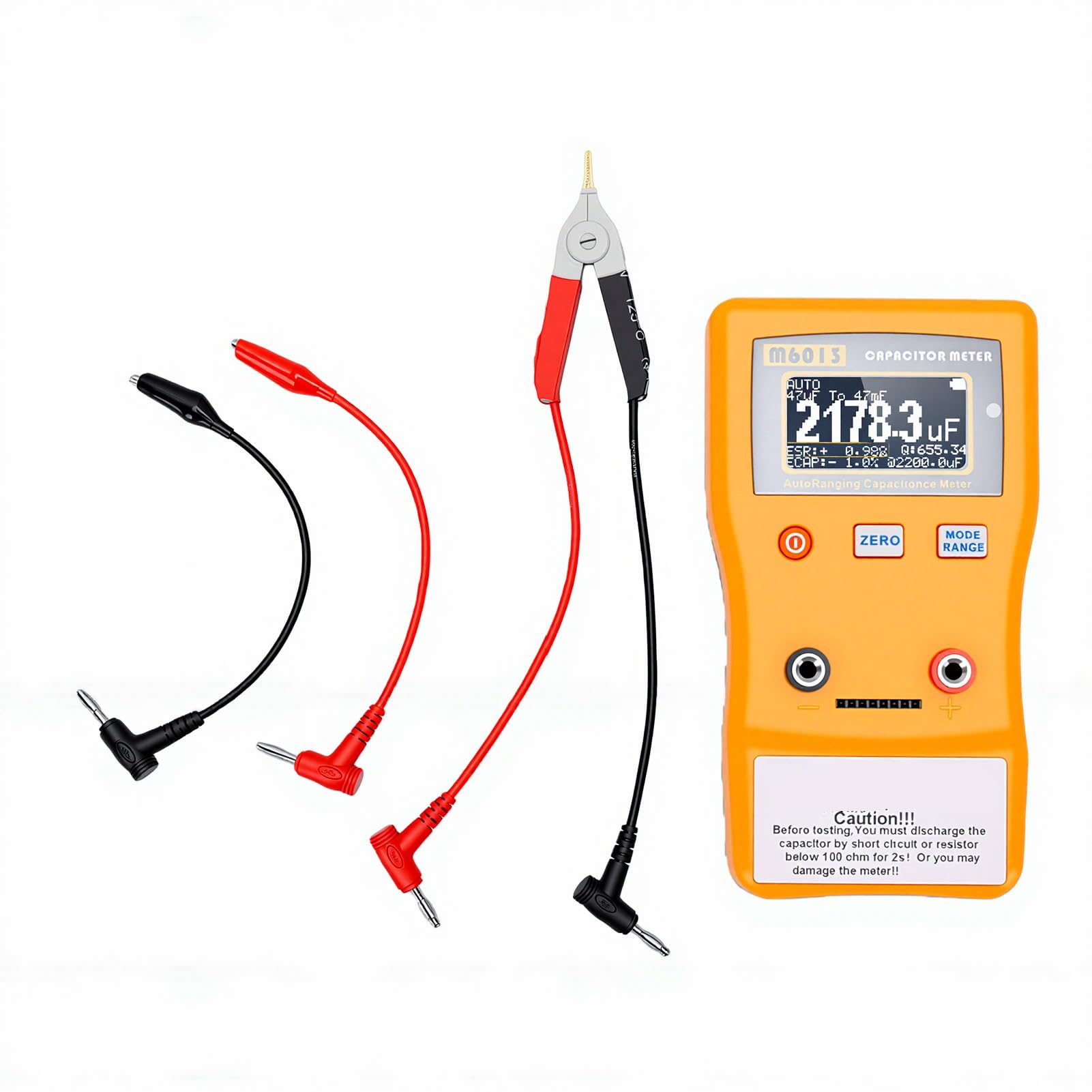 Karlak Tester Digitale per Condensatori con Letture Accurate e Display LCD Chiaro per Riparazioni HVAC e Diagnostica Elettronica