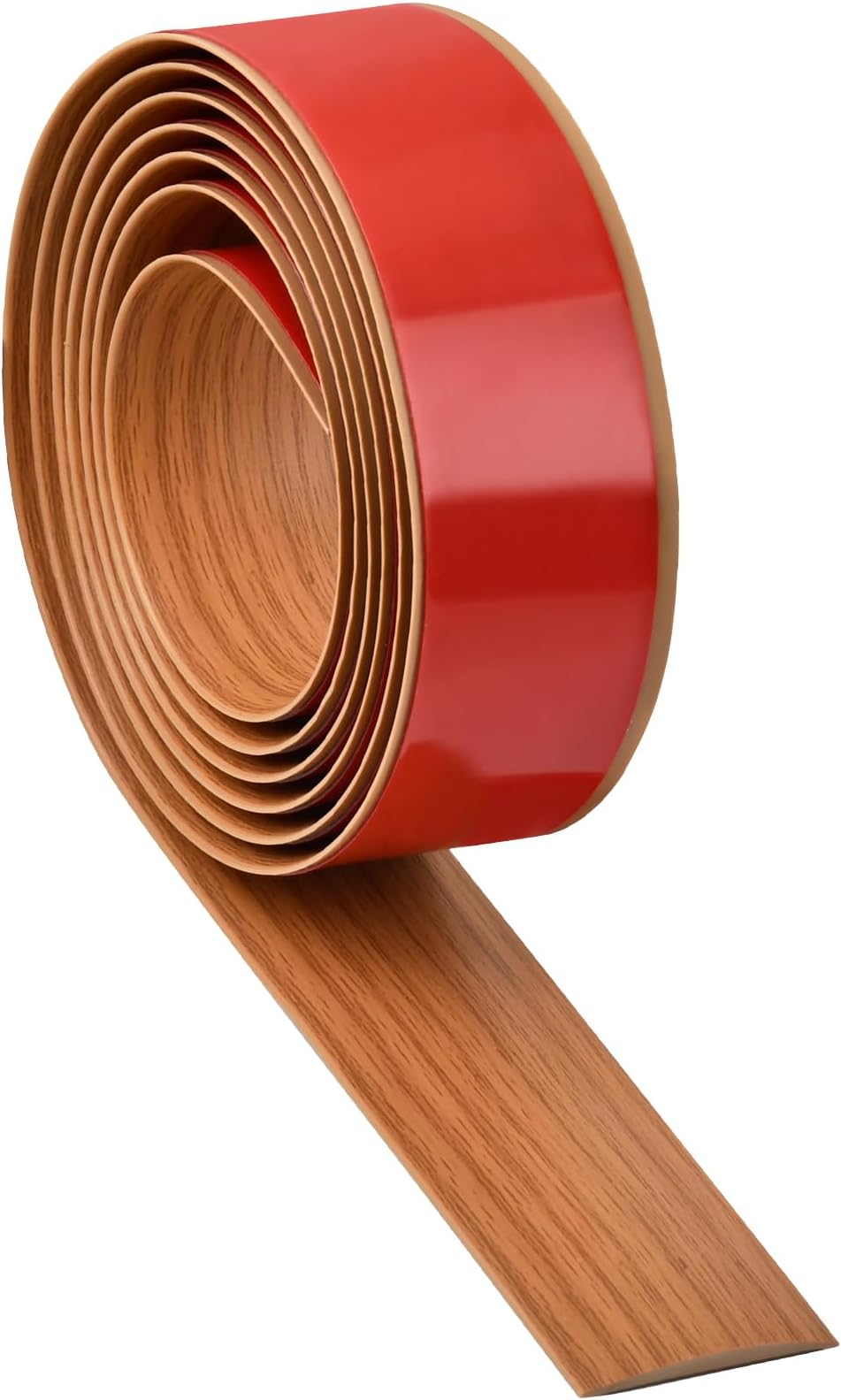 Floor Transition Strip Self - Self Adhesive Vinyl Floor Transition Strips 1.57" Wide Laminate Floor Transition Strips for Tile, Floor Edge Repair Overlay Strips (6.56 ft,Brown)
