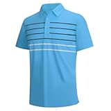 Golf Shirts for Men Dry Fit Short Sleeve Mens Golf Shirt Performance Moisture Wicking Polo Shirts for Men