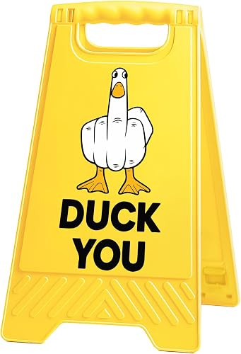 Funny Animal Desk Decor, Duck Mini Desk Sign