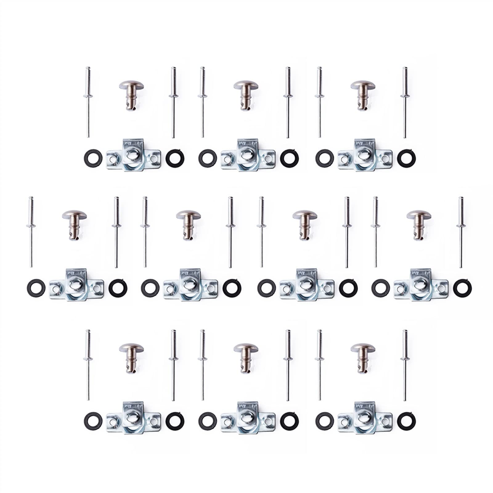 Vite a bullone 14 Mm Universale A Sgancio Rapido Race Carenatura Rivetto Viti di Montaggio Guscio Moto 10 Set