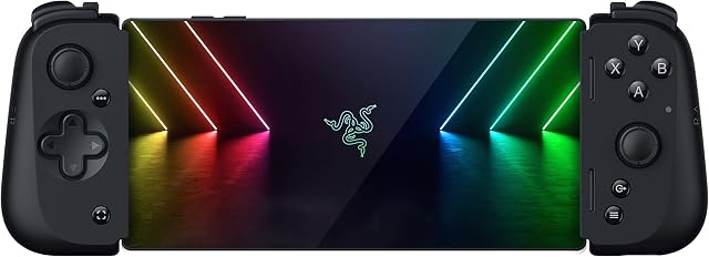 Razer Kishi V2 Mobile Gaming Controller for Android: Console Quality Gaming Controls - Universal Fit with Extendable Bridge - Stream PC, Xbox, PlayStation Games - Ultra Low Latency - Ergonomic Design