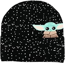 Bioworld Grogu Peekaboo Embroidered Jacquard Beanie Black