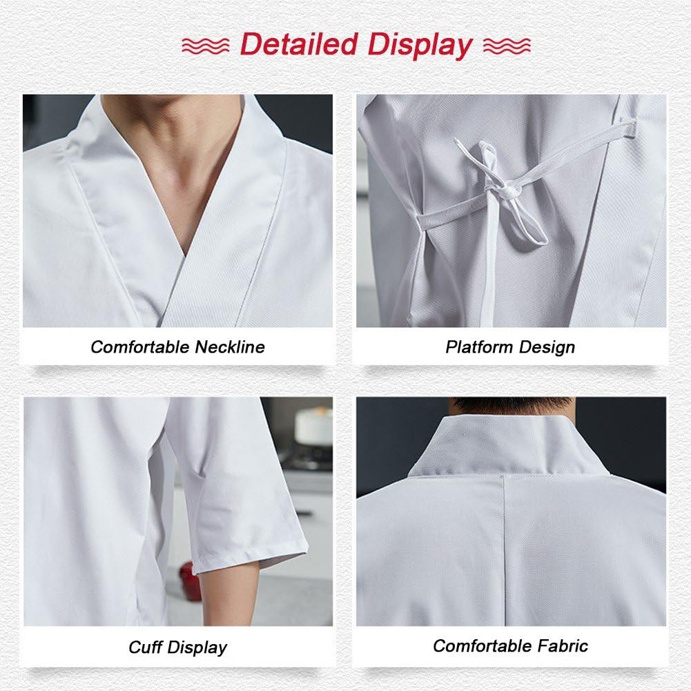 Uniforme De Cocinero Unisex Estilo Japonés, Delantal, Kimono De Chef Profesional, Ropa De Trabajo De Camarero, Overoles para Restaurante De Sushi.