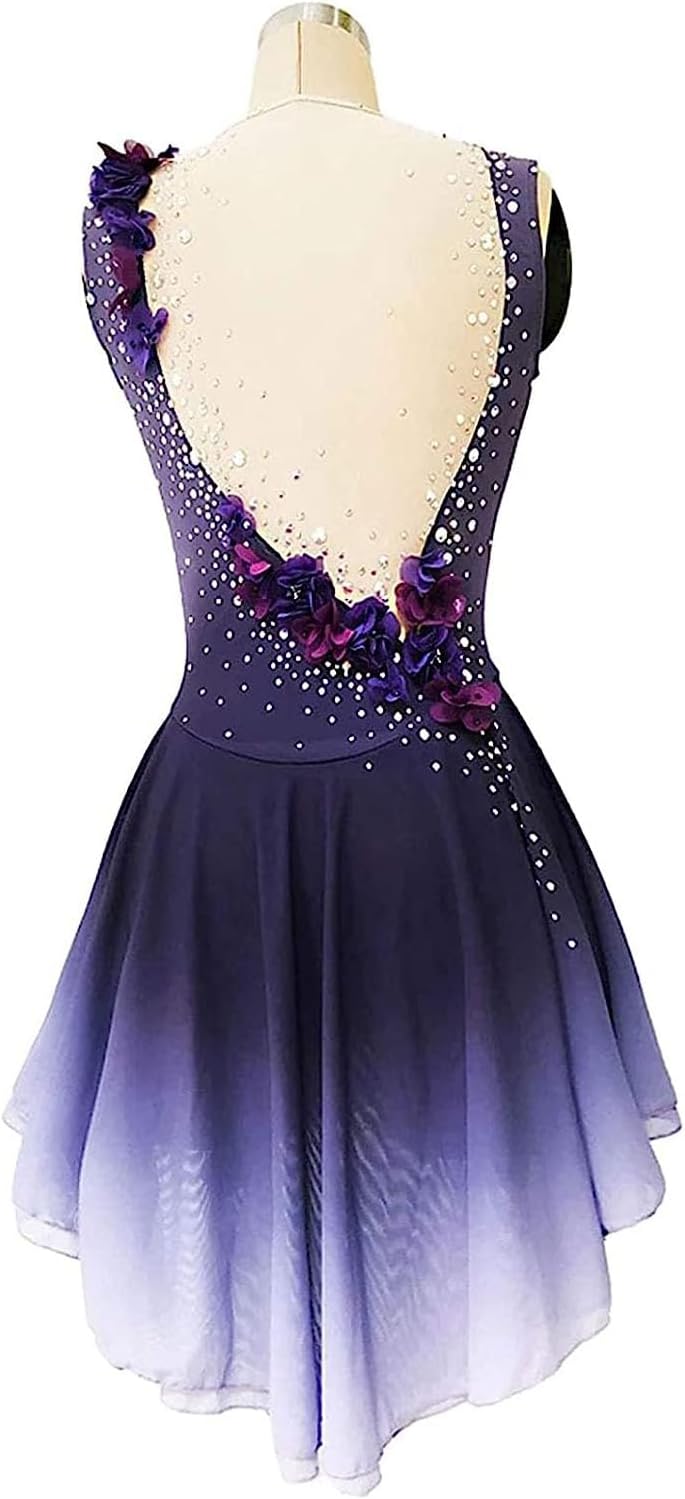 Girls' Figure Skating Competition Dresses Ice Skating Costume Rhythmic Gymnastic Leotards Winter Sports Clothes