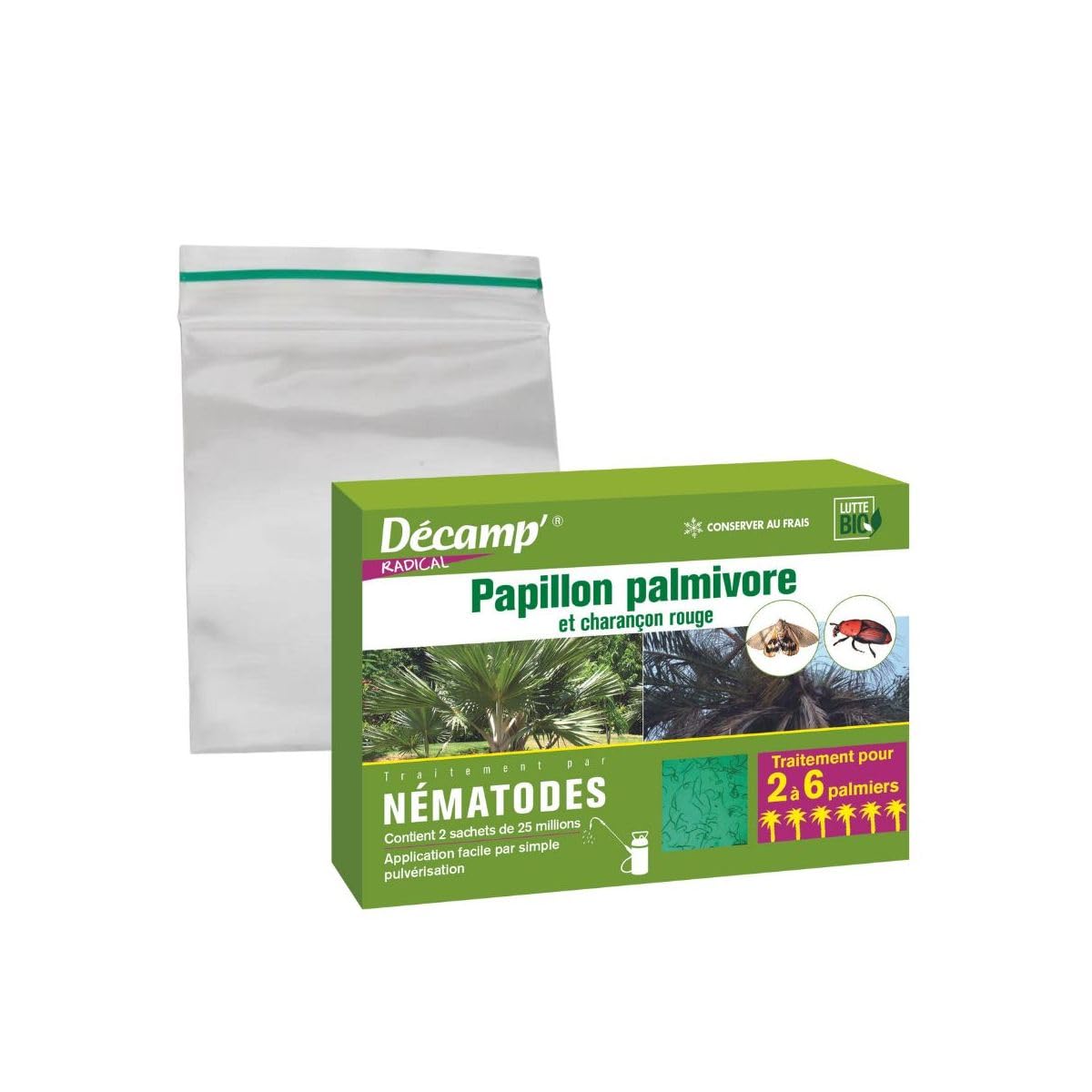 Décamp' – Nematodos SC Anti gorgojo Rojo de la Palmera 50M