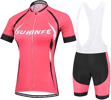Maillot Ciclismo Mujer Verano, Respirable equipacion Ciclismo y Culotte  Tira Reflectante y Bolsillos Traseros, MTB : Amazon.es: Ropa