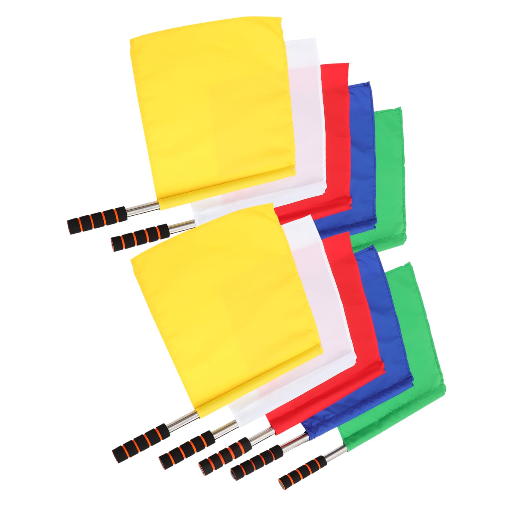 Drapeaux arbitre football en lot de 10 pour matchs de soccer locaux