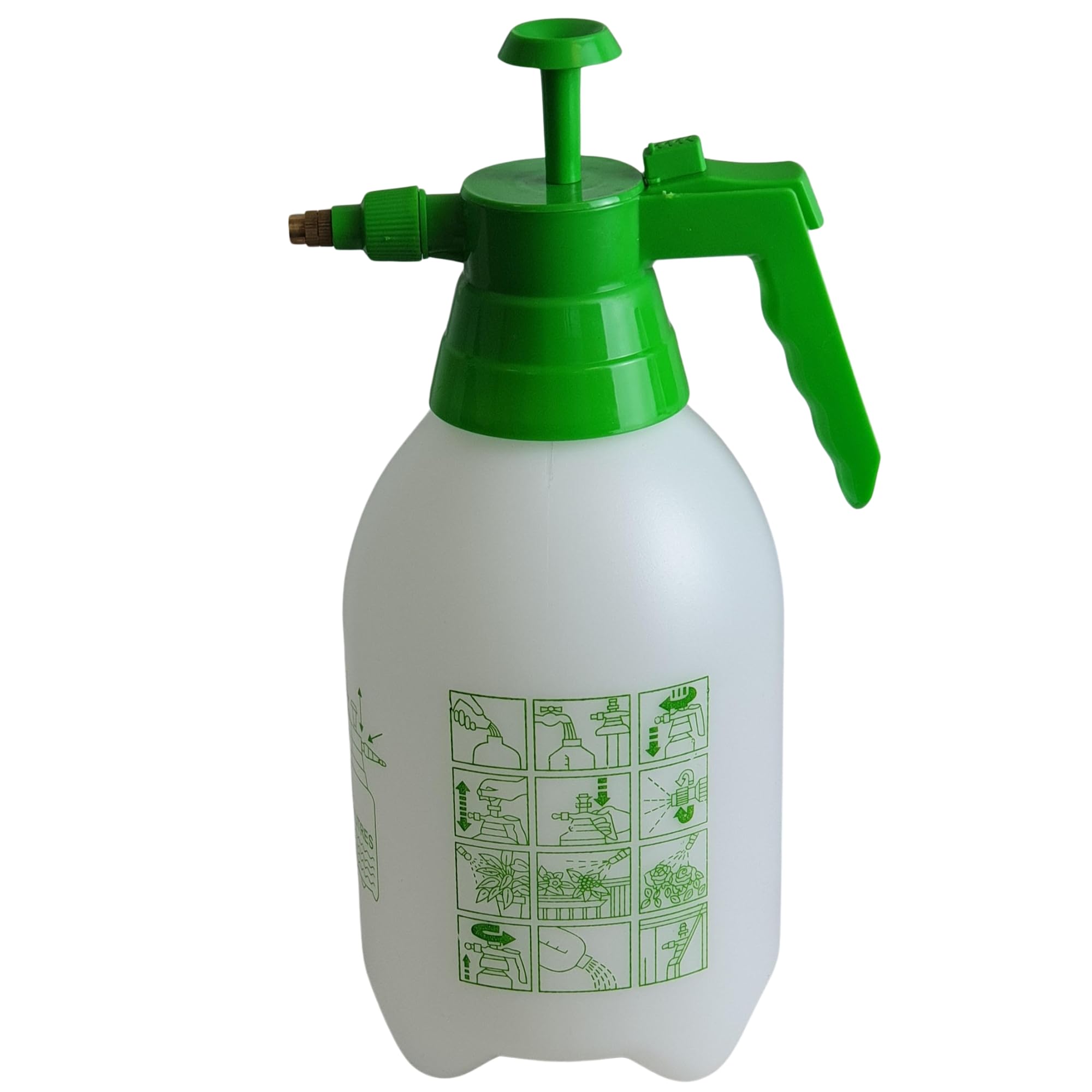 Easy Shopping® 2 Liter Pressure Spray Water Bottle Multi-Purpose for Gardening & Cleaning, Fertiliser, Adjustable Nozzle, Pressure Pump Spray for Weed Killer and Frost-Proof Durability