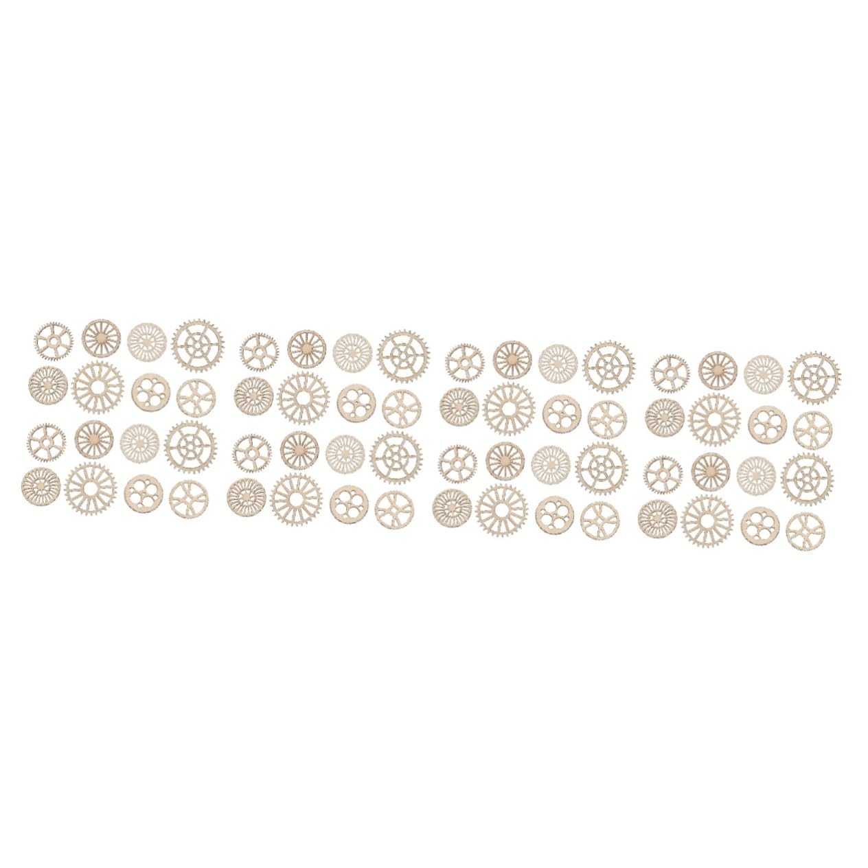 Décoration murale vintage de roues dentées Luxshiny pour diy | Lot de 400 pièces