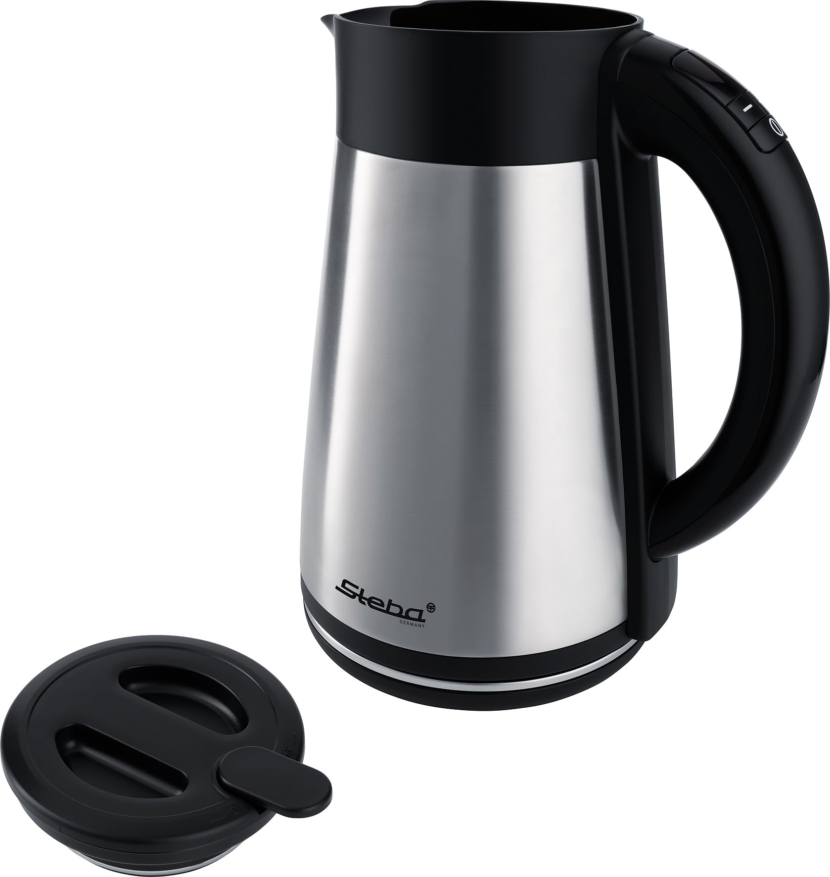 Hervidor térmico Steba con 1,5 litros de capacidad y carcasa de doble pared con función térmica para mantener el hervidor caliente durante mucho tiempo. Wk 31 THRMO.