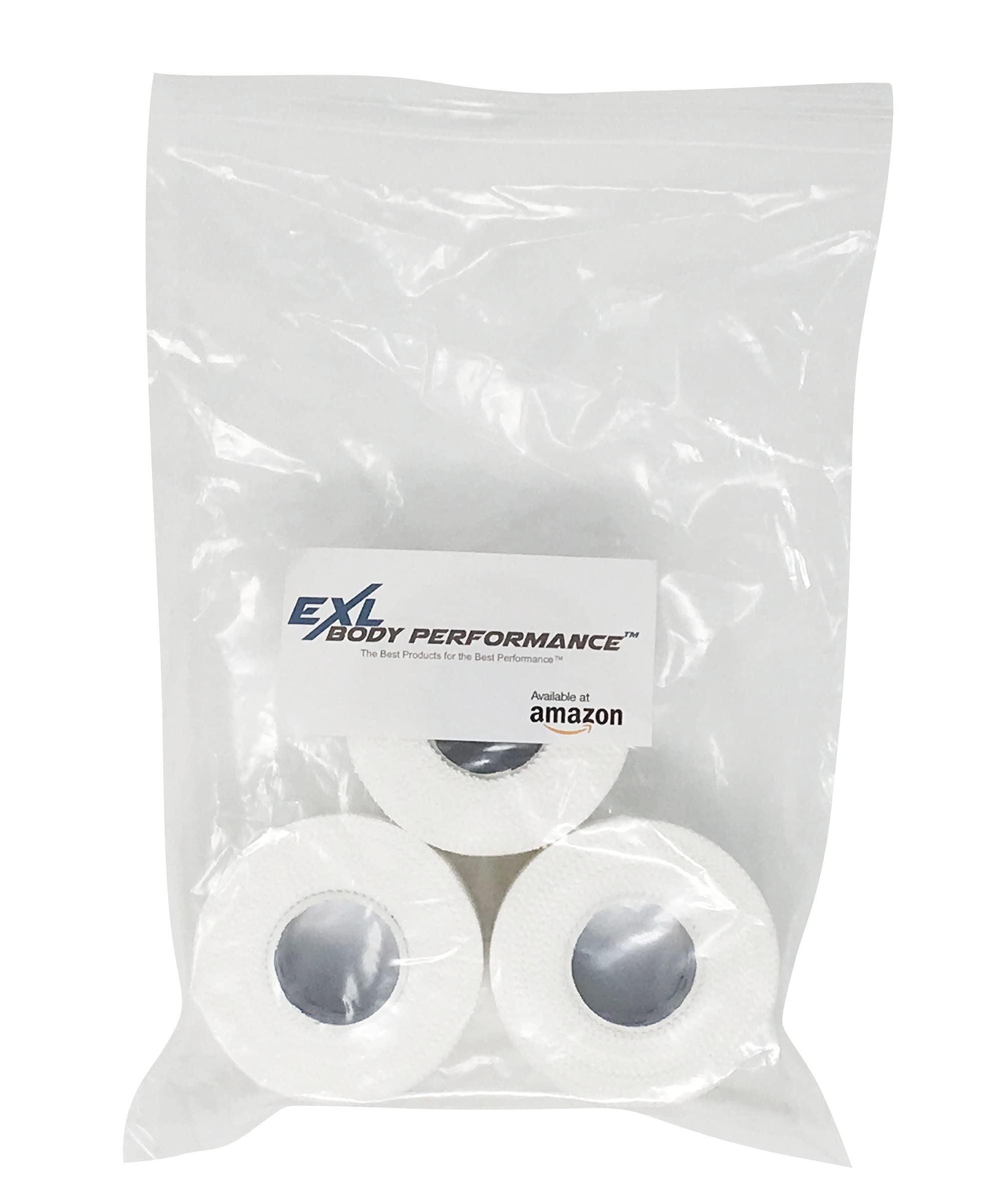 White Athletic Tape - 1.5" x 5yards (Latex-Free) (Pack of 3 Rolls)