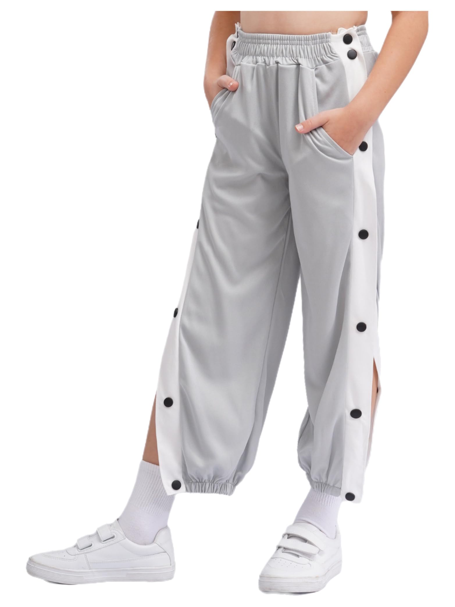 Survetement Enfant Garçon Ranrann Enfant Garçon Pantalon Survêtement Bouton- Pression Latéral Jogging Casual Sport Gris 5-6 Ans Jogging Enfant Garcon 10 Ans