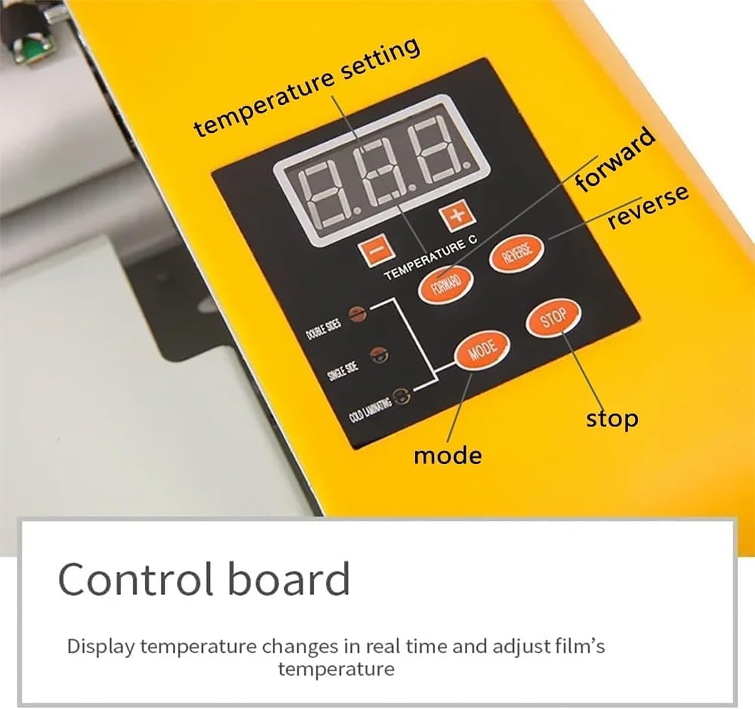 Plastificatrice a caldo e a freddo, 150℃, 1,3 m/min, formato A3/A4 per documenti, foto, menu, opere darte e carte didentità.