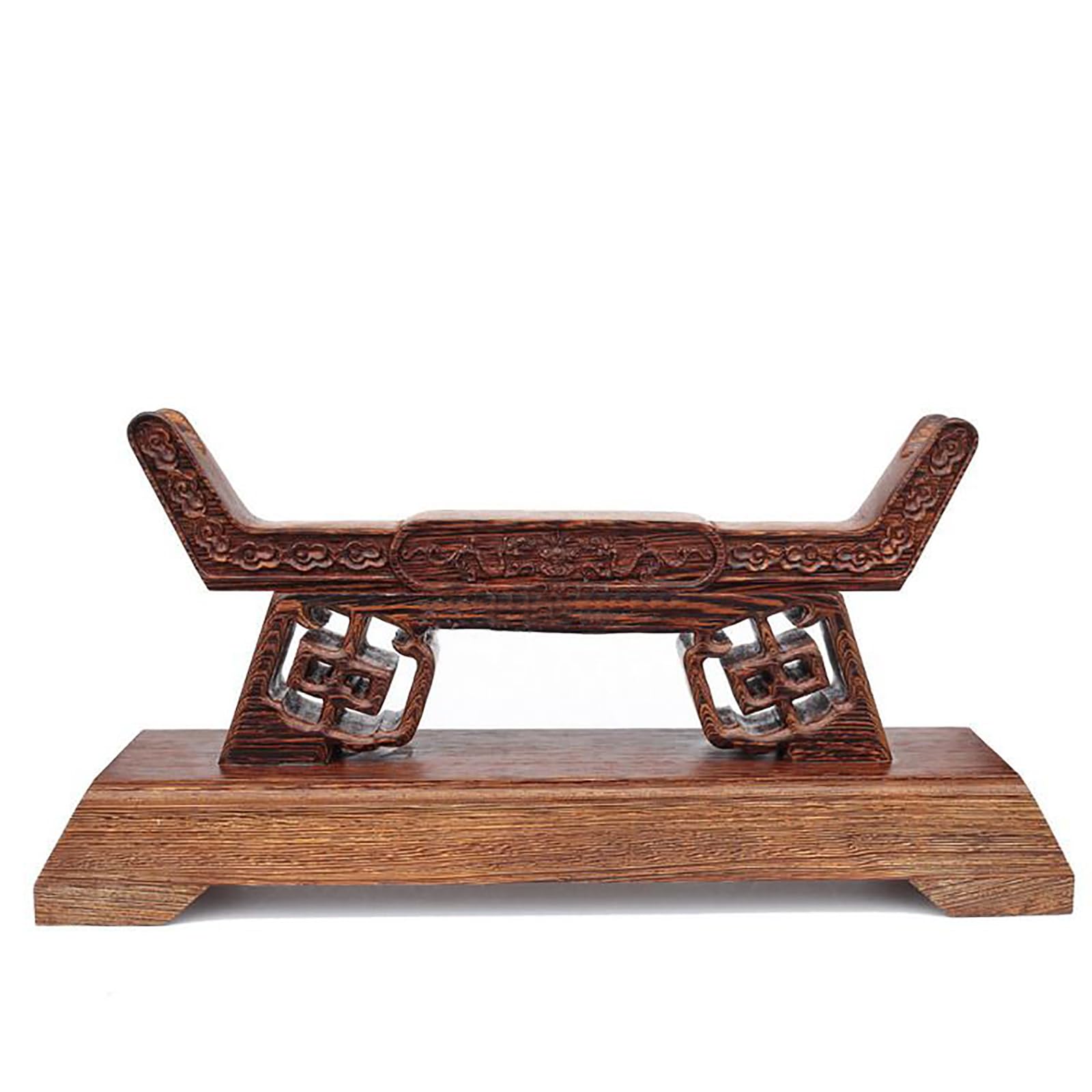 Hjhuua Brown Table Weapon Display Stands, Wenge Wood Sword Stand,Handmade Sword Holder,Handicraft Display Racks,Samurai Sword Katana Bokken Wakizashi Rack