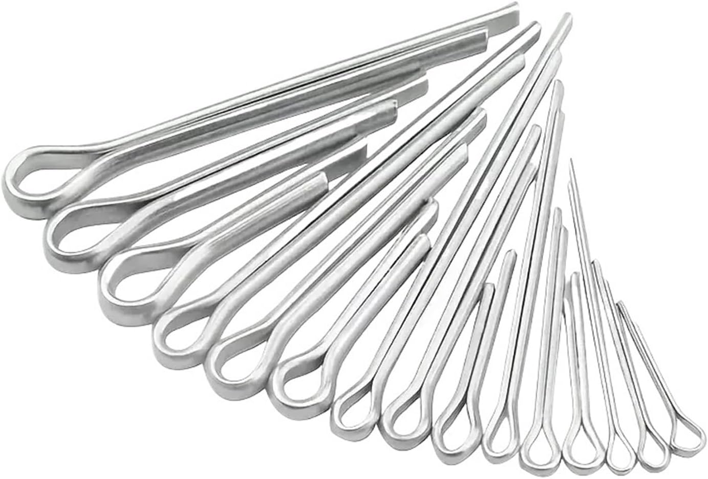 30pcs Split Cotter Pins Stainless Steel 304 U-pin Stainless Steel Split Pins(M2.5-20)