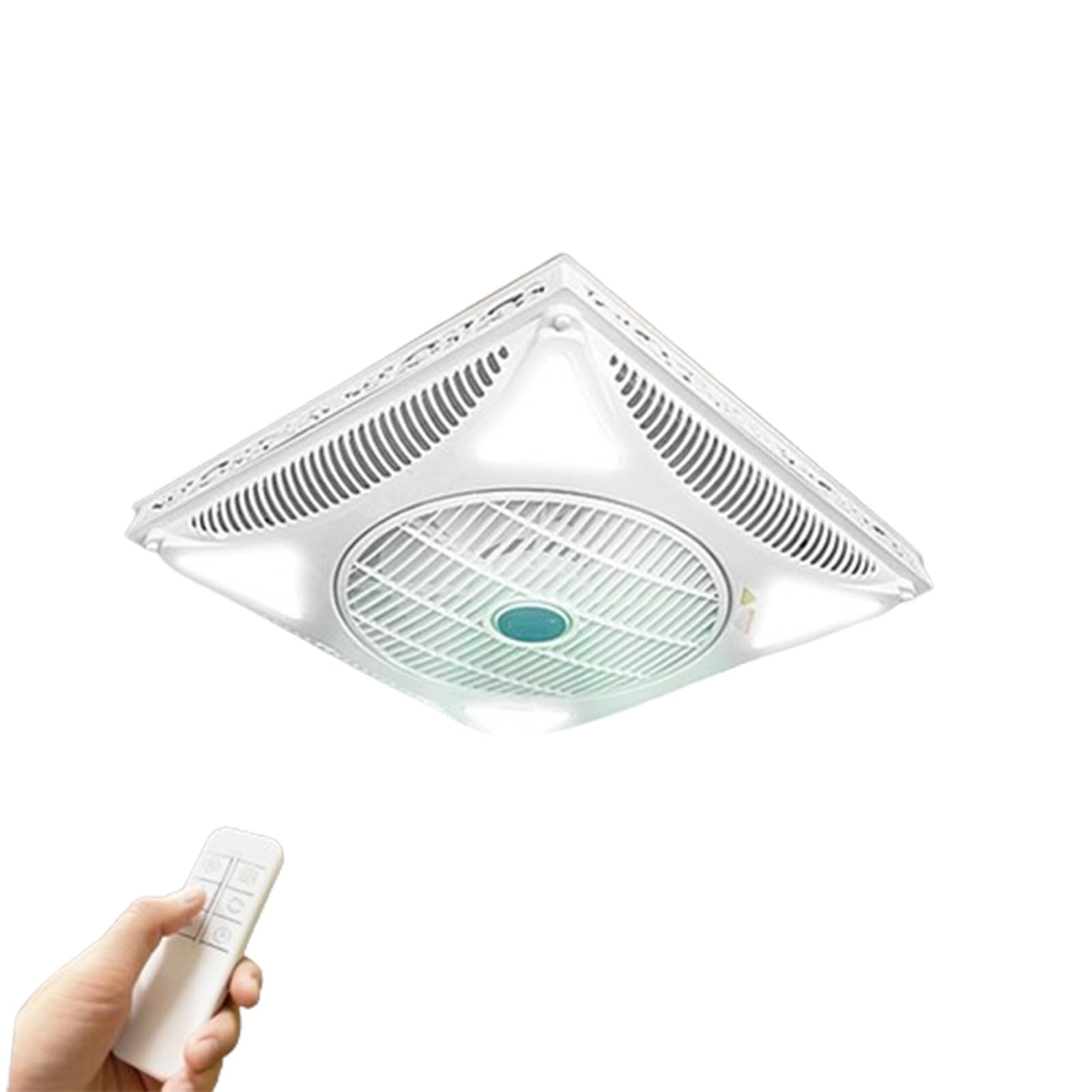 60 * 60CM wentylator sufitowy wentylator sufitowy z oświetleniem LED wbudowany sufitowy wentylator elektryczny pilot cichy,Concealedinstallation