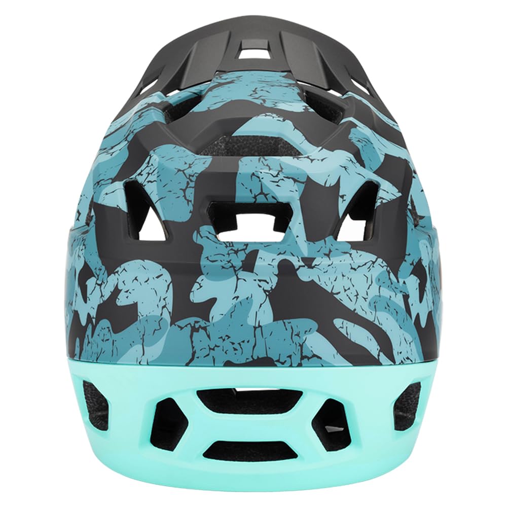 Lixada Casco integral para adulto, bicicleta de montaña, carreras de descenso, casco MTB para bicicleta de montaña