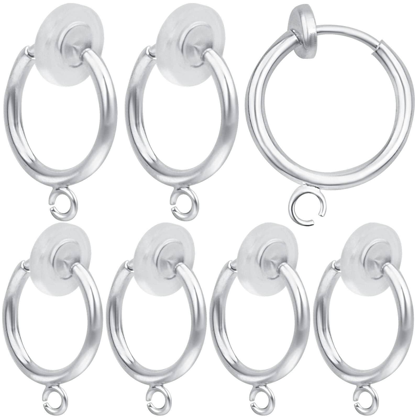 Clips de boucles d'oreilles créoles pour créer vos bijoux fantaisie sans avoir les oreilles percées