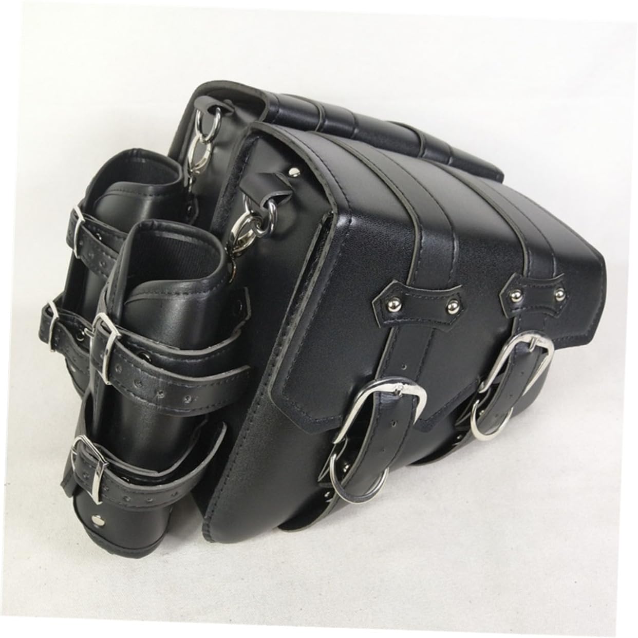 Sosoport Borsa da Sella per Bicicletta Borsa in Pelle Pu Marsupio Posteriore Fibbia Accessori per Ciclismo Contenitore per Riparazioni e Oggetti Essenziali